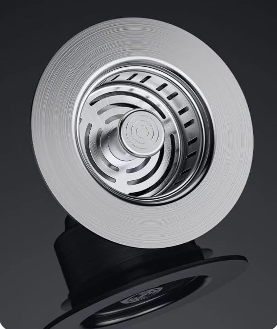 Upgrade Your Kitchen with a 304 Stainless Steel Sink Drain Strainer & Stopper – Durable, Rust-Resistant, and Easy-to-Clean for a Clog-Free Sink. Perfect for Any Modern Kitchen!