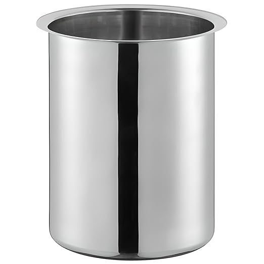 OCS Parts 1.25 Quart Bain Marie Pot | 5.75" x 3.75" Stainless Steel Pot for Warm or Cold Food, Sauces, Soups, or Organizing Cooking Utensils