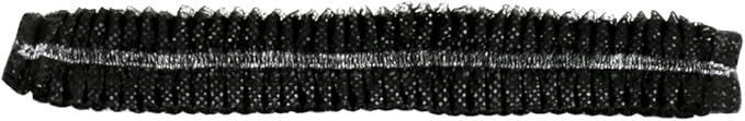 ProtectX 100-Pack Black Disposable Hair Nets, Elastic Head Cover, Bouffant Caps, Sanitation Head Cover for Food Service, Spa Men & Women - 24 inch