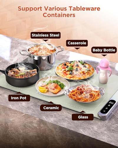 FEPPO Food Warming Mat, Upgrade High-tech Heating System, Fast Full Surface - Image 5