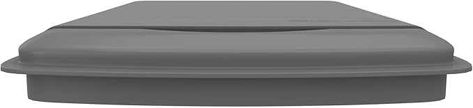 Rev-A-Shelf 50 Qt Under Sink Garbage Can Lid for Base Kitchen and Bathroom Cabinet, Replacement Plastic Trash Bin Lid Only, Silver, RV-50-LID-17-1-40