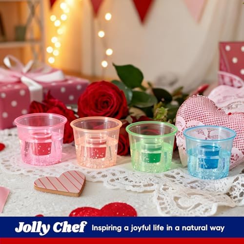 100 Disposable Bomber Cups, 4oz Plastic Shot Glasses, Assorted Colors - Image 7