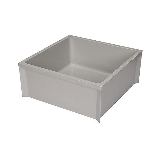 Zurn Z1996-24 Z1996 24" x 24" Mop Basin with PVC Drain Assembly