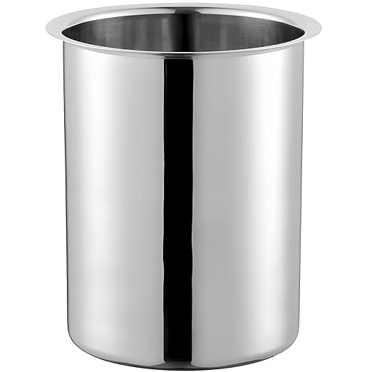 OCS Parts 2 Quart Bain Marie Pot | 6-3/4" x 4-3/8" Stainless Steel Pot for Warm or Cold Food, Sauces, Soups, or Organizing Cooking Utensils