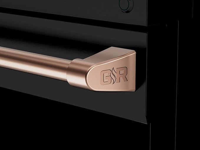 Gordon Ramsay by THOR Kitchen 30 Inch Professional Liquid Propane Range with Tilt Panel Touch Control in Black/Rose Gold