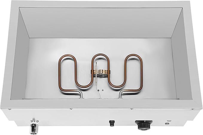 DYNAMI 110V Commercial Buffet Food Warmer,Large 3 Pan Stainless Steel Electric Countertop Steam Table with Intelligent Thermostat Design,for Parties Buffet Catering