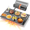 Warming Mat For Food 24"Dx16"W 500W Food Warming Mat Heat Resistant Pad Graphene 5s Rapid Food Warmers for Parties Buffet 6 Temp 6H Timer Chafing Dishes for Buffet,Auto Shut Off for Gatherings by Unknown
