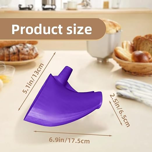 Flour Funnel for Kitchen Aid Mixer 5 Qt,for 4.5–5 Qt Tilt-Head Models-Stand Mixer Attachment,Easy Pour No-Mess Attachment, Anti-Splash Accessory, Durable Dishwasher-Safe Baking Tool (Green)