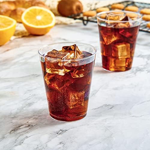 JOLLY CHEF 200 Pack 8 oz Clear Plastic Cups, Disposable Party Cups - Image 3
