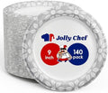 JOLLY CHEF 9 inch 140 Pack Disposable Paper Plates by JOLLYCHEF