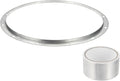 PATIKIL 18 Inch Duct Connector Flange, Metal Straight Pipe Exhaust Flange Duct Mounting Plate for Heating Cooling Ventilation HVAC System, Galvanize Steel