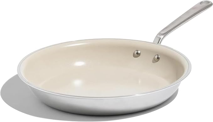 Made In Cookware - 12" Ceramic Non Stick Frying Pan (Stainless Handle) - 5-Ply Stainless Clad with Stay-Cool Handle - Professional Cookware