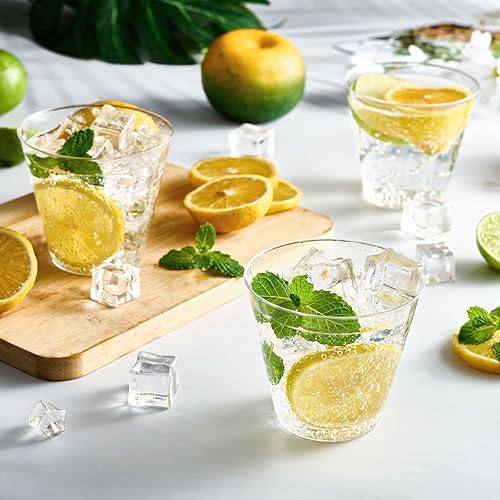 JOLLY CHEF 100 Pack 10 oz Clear Plastic Cups, Disposable Party Cups - Image 6