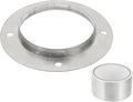 PATIKIL 4 Inch Duct Connector Flange, Metal Straight Pipe Exhaust Flange Duct Mounting Plate for Heating Cooling Ventilation HVAC System, 304 Stainless Steel