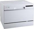 EdgeStar DWP62WH 6 Place Setting Portable Countertop Dishwasher - White