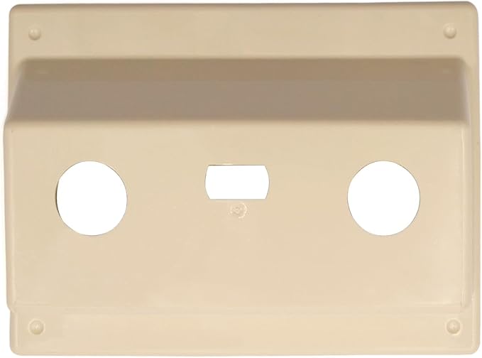 RV Faucet Bezel Stand Off Faucet Cover for Camper Van Travel Trailer Motorhome Shower Plate Replacement White (Parchment Bezel)