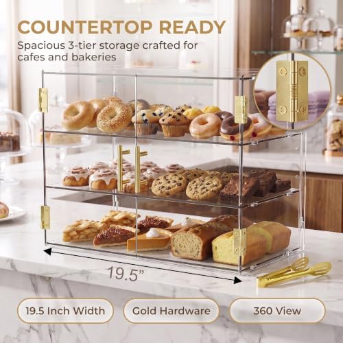 3 Tiers Countertop Bakery Display Case - Image 2