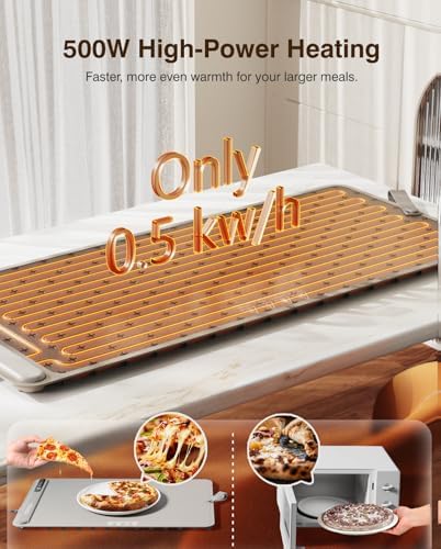 Warming Mat for Food (35"x16") - iTRUSOU Extra Large Electric Warming Tray with 7-Level Temp, 500W High-Power & 99H Timer - Rollable XL Large Food Warming Mat for Parties & Buffet - Image 5