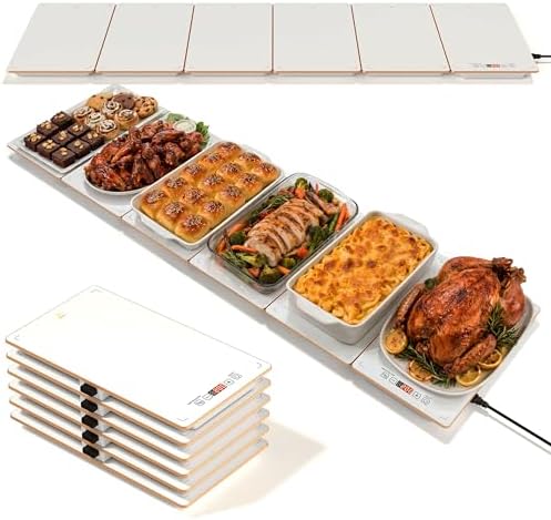 Electric Warming Trays for Buffets Party - 52 x 15 inches Food Warmers with Precise Temperature Control, Flexible Combination Buffet Servers and Warmers for Home Entertaining and Catering by NewEnglandStories