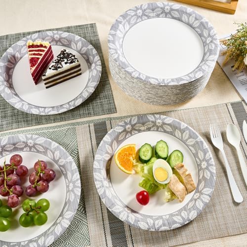 JOLLY CHEF 9 inch 140 Pack Disposable Paper Plates - Image 5