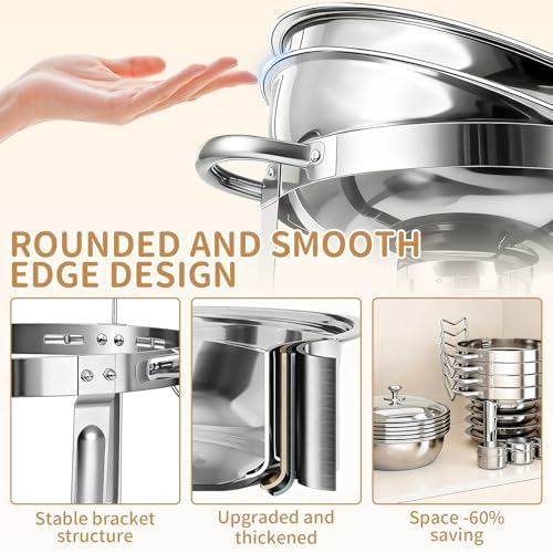 ALSO GO 4Pack Round 7QT Stainless Steel Chafing Dishes for Buffet - Image 4