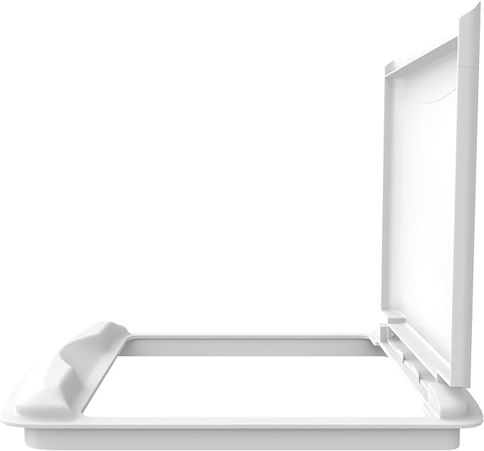 Rev-A-Shelf 50 Qt Under Sink Garbage Can Lid for Base Kitchen and Bathroom Cabinet, Replacement Plastic Trash Bin Lid Only, White, RV-50-LID-1-1-40