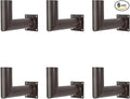 LED ENERGY PLUS 90 Degree Wall Mount L-Shape Bracket for Slip Fit Lights (2 3/8inch), Adjustable Wall Bracket Angle, Right Angle Tenon Adapter for Wall Bracket (6 Pack), Bronze, LP-1331
