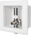 EFIELD CPVC Pre-Assembled Dishwasher Outlet Box, 1/2-Inch CPVC Connection with Installed 1/4-Turn Stop Angle Valve, Stainless Steel Water Hammer Arrestor,(DW007)