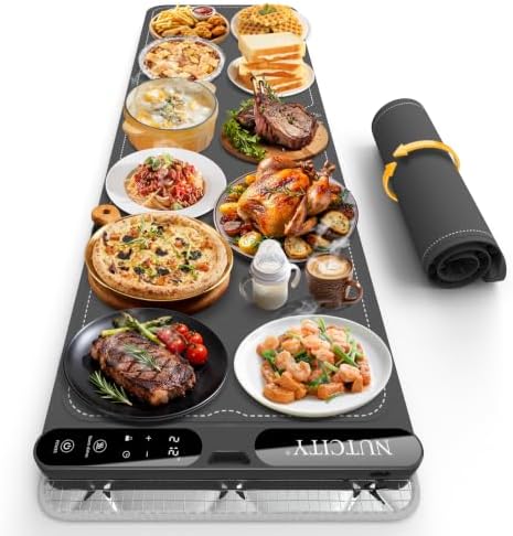 Warming Mat for Food Extra Large 47" x 15" with Insulation Pad by NUTCITYHomeAppliances