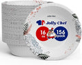 JOLLY CHEF 16 oz Disposable Paper Bowls with Floral Print 156 Count by JOLLYCHEF