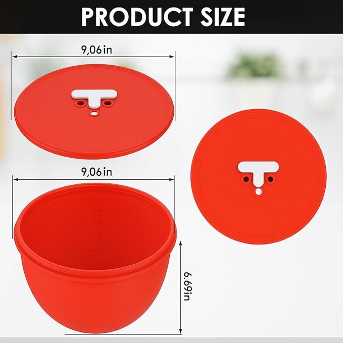 Omoiyari Premium MINT Silicone Bowl Liner with Lid for KitchenAid 4.5-Qt Tilt-Head (Only),2mm Extra-Thick Silicone,Odour-Free&Heat-Resistant,Air Valve for Dough Proofing,Dishwasher Safe,BPA Free