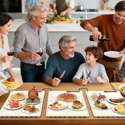 Warming Mats for Food Countertop, Automatic On-Off Timer Setting - Image 7