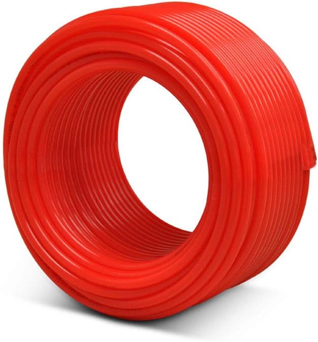 1/4" OD 50 Feet Length Red Tubing for Reverse Osmosis De-ionized Water Filtration Systems, Refrigerators, and Other Appliances (1/4" OD, 50') NSF Certified
