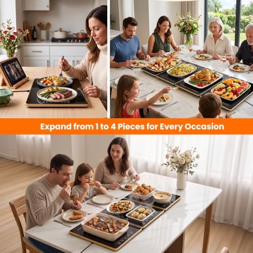 Warming Trays for Buffets Party Extra Large 41"x15", Warming Mat for Food - Image 3