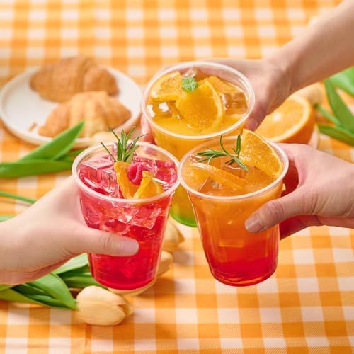 JOLLY CHEF 16 Oz Disposable Clear Plastic Cups, 390 Pack Drinking Cups - Image 6