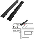Silicone Stove Gap Covers (2 Pack), Stove Gap Guard, Heat Resistant Oven Gap Filler, Easy Clean,25 Inches, Black