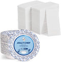 JOLLY CHEF 160 Count Paper Bowls 20oz Disposable Bowls Bulk，600 Pack Disposable Paper Napkins，2-Ply White Paper Hand Towels by JOLLYCHEF