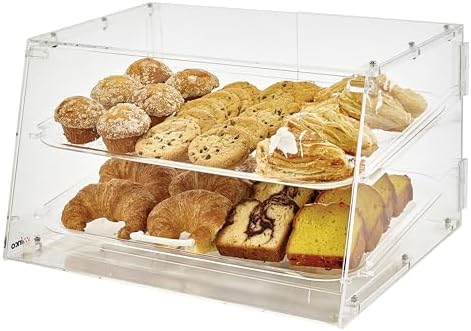 Winco 2 Tier Clear Commercial Display Case by Winco