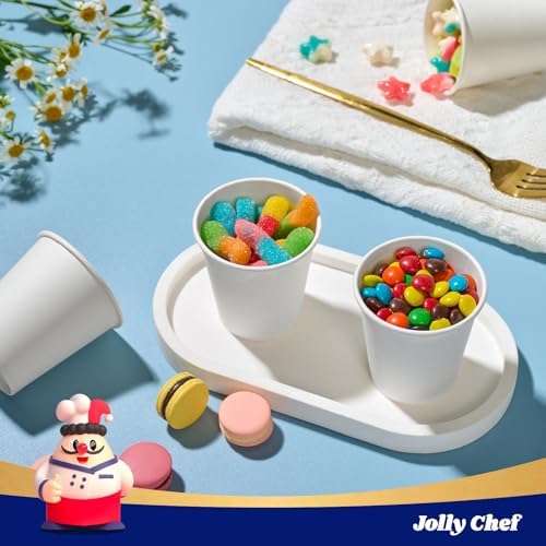 JOLLY CHEF 3oz Paper Cups 300 Packs Hot Beverages Disposable Bathroom Cups - Image 5