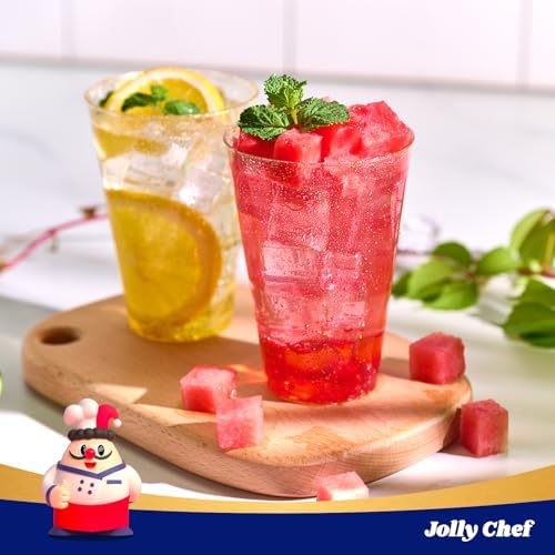 JOLLY CHEF 200 Pack 14 oz Gold Glitter Plastic Cups, Disposable Party Cups - Image 4