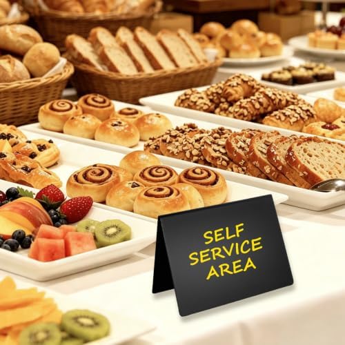 V Shape 12 Pack Mini Chalkboard Signs, Reusable Small Chalkboard Food Labels with 7 Color Markers, Spray Bottle and Cleaning Cloth for Buffet Wedding Party Table Decor - Image 5