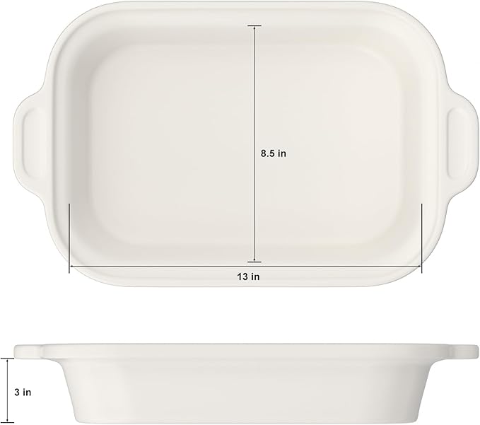 4 Quart Casserole Programmable Slow Cooker with Ceramic Baking Dish - Perfect Kitchen Small Appliance for Family Dinners, Oven Safe and Durable Bakeware for Lasagna, Roasts (Oatmeal)
