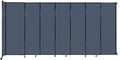 Wall-Mounted Sliding StraightWall Room Divider | Adjustable Widths | Locking Wheels | Room Separator | Up to 15'6" Wide x 7'6" Tall Ocean Fabric Panels