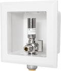 EFIELD Dishwasher Outlet Box, Push-fit Pre-Assembled, 1/2-Inch Push-Fit Connection with Installed 1/4-Turn Stop Angle Valve With Copper Water Hammer Arrestor,(DW014)