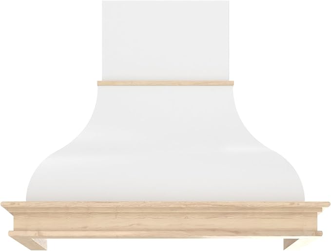 Futuro Futuro Country 48 Inch Wall-mount Ducted Range Hood, Classic Style Design, Painted Steel with wooden frame, LED, Ultra-Quiet, with Blower