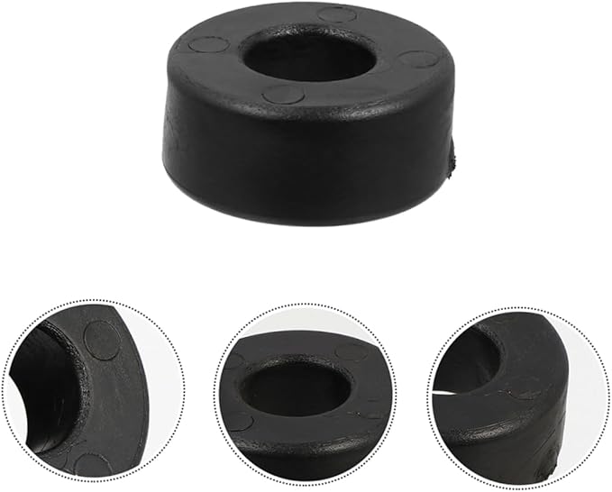Fitness Equipment Pads 4 Pack of Round Rubber Bumpers Anti-Shock Gaskets for Exercise Machines Easy Install for Gym Use