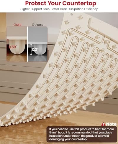 Extra Large Food Warming Mat, XXL 36"x16" Full-Surface Heating - Image 6