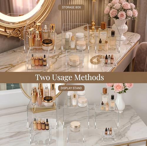 Buffet Risers, 6 Pcs Clear Acrylic Food Display Stands - Image 7