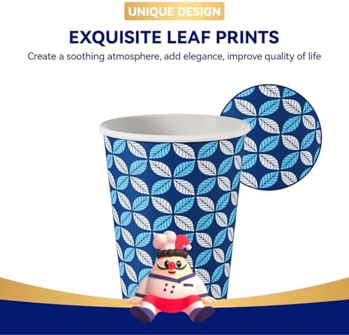 JOLLY CHEF 500 Pack Disposable Plastic Black Lids 3.6'' for 10, 12, 16, 20 oz Paper Coffee Cups, 1000 Pack Printed Coffee Cups 12 oz - Image 4
