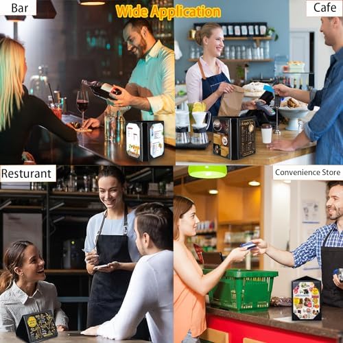 Leather Table Tent Leather Menu Holder Sign Display Black Menu Covers for Cafes Bars or Restaurant for 4×6 Inch Menus 3 sided triangle shape table tent 1 pack - Image 5